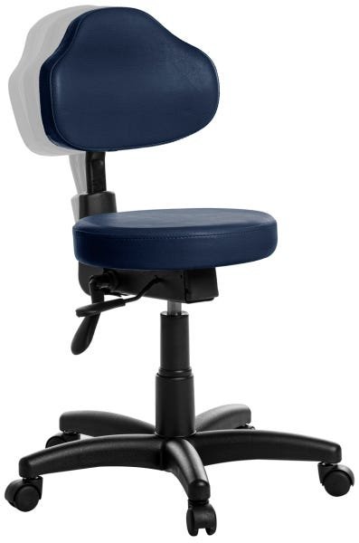 Cadeira Mocho Plus Ergonômica Rv Azul Escuro - 1