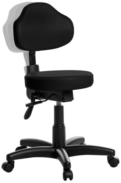 Cadeira Mocho Plus Ergonômica Rv Preto - 1