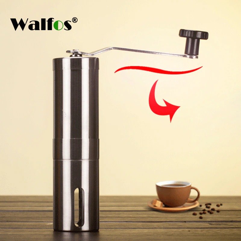 Moedor de Café Manual Em Aço Inoxidavel WALFOS, Café Artesanal 18CM - 3