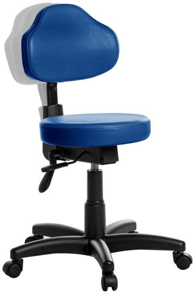 Cadeira Mocho Plus Ergonômica Rv Azul - 1