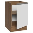 Ver imagem 6 de Balcão de Cozinha 50cm 1 Porta (sem Tampo) Rustic/branco Glamy Madesa