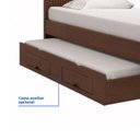 Ver imagem 7 de Cama Solteiro Premium Plus 100% MDF Castanho Off White