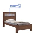 Ver imagem 6 de Cama Solteiro Premium Plus 100% MDF Castanho Off White