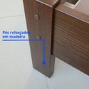 Ver mais imagens de Cama Solteiro Premium Plus 100% MDF Castanho Off White