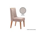 Ver imagem 1 de Cadeira Sala de Jantar Dafne Kit 2 Un Imbuia/Bege - Rufato
