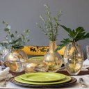 Ver imagem 4 de Vasinho Oval Transparente Áureo Murano Cristais Cadoro