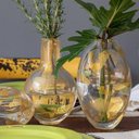 Ver imagem 2 de Vasinho Oval Transparente Áureo Murano Cristais Cadoro