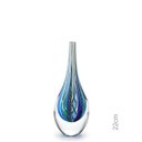Ver imagem 1 de Gota Mini Média Hippie Azul e Verde Murano Cristais Cadoro