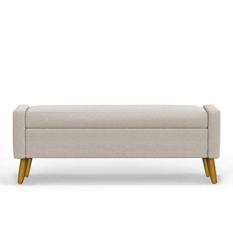Recamier Bau Paris 1,60m Suede Bege - Inova Decor Inova Decorações