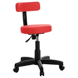 Cadeira Mocho Giratória Rce Vermelho - 1 Cadeira Mocho Giratória Rce Vermelho - 1