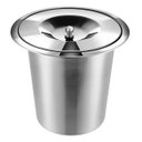 Ver imagem 4 de Lixeira Pia Cozinha Embutir Granito em Inox Não Enferruja 8l
