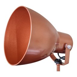 Luminária de Chão com Cúpula Articulada Gira 360 Graus para Cima e para Baixo - Cobre - 3