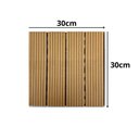 Ver imagem 2 de Deck Modular de Madeira Ecológica 30cm x 30cm Formaco Decor Marrom/Canela