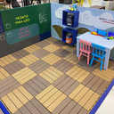 Ver imagem 6 de Deck Modular de Madeira Ecológica 30cm x 30cm Formaco Decor Marrom/Canela