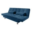 Ver imagem 3 de Sofá Cama Andradas Suede Azul - Mamflex
