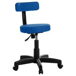 Cadeira Mocho Giratória Rce Azul - 1