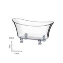 Ver imagem 2 de Kit Com 5 Banheiras Beauty Preta Poliestireno 500Ml 19Cm