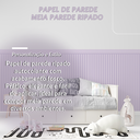 Ver imagem 6 de 5 Rolos - Papel de Parede Infantil Decorativo Autocolante Meia Parede