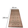 Passadeira Persa Sala e Corredor Antiderrapante 0,66x2,40cm Rústico Casa Dona - 4