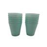 10 Copos Bicolores Cozinha Suco Conjunto de Copos Verde com Branco Dehaus Preto - 1