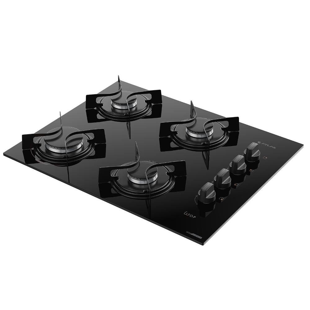 Fogão 4 Bocas Embutir Cooktop Mega Chama Elétrico Atlas - 3