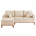 Ver imagem 2 de Sofá 3 Lugares Beny com Chaise Esquerdo Suede Bege