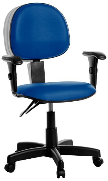 Cadeira Ergonômica Executiva com Braços Rce Cor Azul - 1