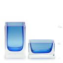 Ver imagem 1 de Conjunto com Porta Lápis e Porta Clips Azul Murano Cristais Cadoro