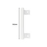 Puxador 20cm Duplo Porta Janela Alumínio Branco 20x13cm Branco - 5