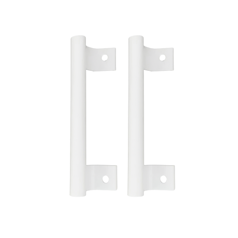 Puxador 20cm Duplo Porta Janela Alumínio Branco 20x13cm Branco