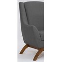 Ver imagem 6 de Poltrona Dekorien Juliet Premium Linho Chumbo Alto Acabamento