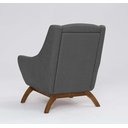 Ver imagem 5 de Poltrona Dekorien Juliet Premium Linho Chumbo Alto Acabamento