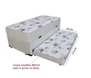 Ver imagem 2 de Cama Box Baú Solteiro Conjugado Espuma com Cama Auxiliar Bicama 3 em 1 - Suede Bege
