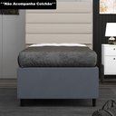 Ver imagem 2 de Base para Cama Box Solteiro 88x188cm Hit I02 Suede Cinza - Mpozenato