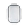 Pote Refratário Retangular com Tampa 1 Litro Mor Glass Forno Micro-ondas e Freezer - 4