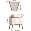 Ver imagem 3 de Conjunto de Banheiro Berton Slim 0,80cm