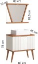 Ver imagem 3 de Conjunto de Banheiro Berton Slim 0,80cm