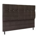 Ver imagem 1 de Cabeceira Audi X1 Marrom Estofada para Cama Box Solteiro 94cm Quarto Luxo