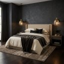 Ver imagem 3 de Cabeceira de Cama King Size Pier 2,23m Estofada Bege com Painel Acolchoado