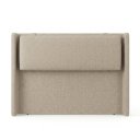 Ver imagem 7 de Cabeceira de Cama King Size Pier 2,23m Estofada Bege com Painel Acolchoado