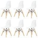 Ver imagem 1 de Kit 6 Cadeiras Charles Eames Eiffel Dsw - Branca - Kza Bela Branca