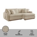 Ver imagem 5 de Sofá Cama Retrátil e Reclinável Inova 190 Cm Braço 15 Cm Meu Sofá Online