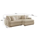 Ver imagem 2 de Sofá Cama Retrátil e Reclinável Inova 190 Cm Braço 15 Cm Meu Sofá Online
