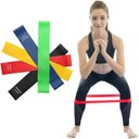 Ver imagem 1 de Kit 5 Faixas Elásticas Com 5 Níveis Fisioterapia
