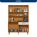Ver imagem 4 de Armário de Cozinha 8 Portas 1 Gaveta Gabi Yescasa Freijo UV/Off Acetinado