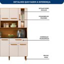 Ver imagem 6 de Armário de Cozinha 8 Portas 1 Gaveta Gabi Yescasa Freijo UV/Off Acetinado
