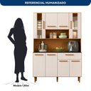 Ver imagem 5 de Armário de Cozinha 8 Portas 1 Gaveta Gabi Yescasa Freijo UV/Off Acetinado