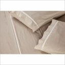 Ver imagem 2 de Jogo de Lençol 400 Fios Toque Suave e Macio Ponto Palito Cama King 3 Peças Bege Casa Dona