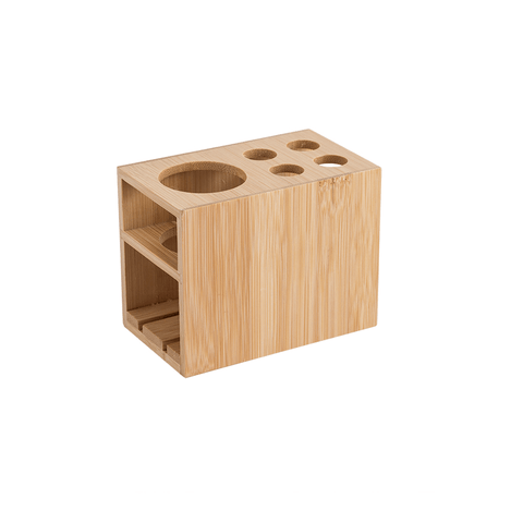 Porta Escova e Pastante Bambu 13x10 Cm Mimo Bm20288