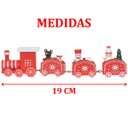 Ver imagem 3 de Decoração Trem de Natal Locomotiva Enfeite de Madeira 19cm